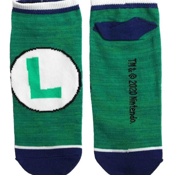 Nintendo Super Mario Bioworld 4 Pack No Show Socks Women’s 5-10 NWT - Picture 5 of 6